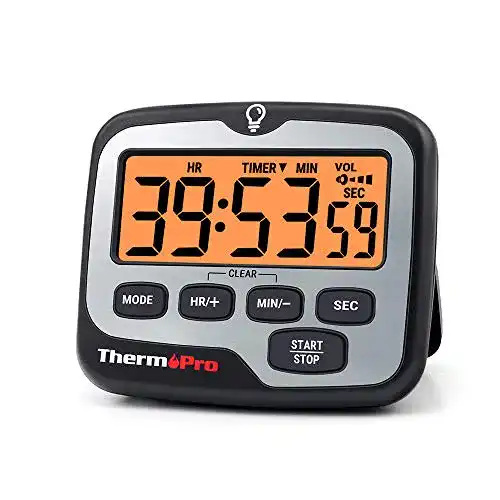 Digitaler Kurzzeitwecker ThermoPro TM01 mit LCD-Display und Alarm