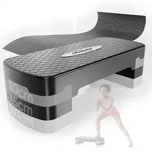 Steppbrett Physionics Aerobic mit 3 Höhenstufen (10/15/20 cm)