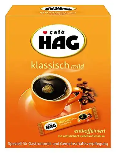 Entkoffeinierter löslicher Kaffee von Jacobs Café HAG mild