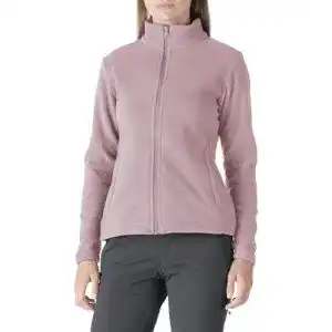 Fleecejacke für Damen von Outdoor Ventures mit Reißverschluss und Stehkragen