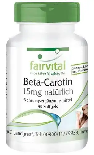 Beta-Carotin Fairvital – 25.000 IE pro Kapsel, 90 Softgels