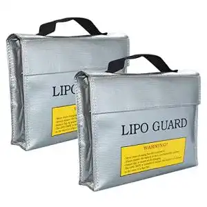 Lipo Tasche Amacoam 2 Stück für sichere Lagerung von Lipo Batterien