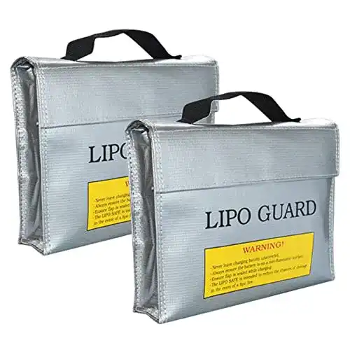 Lipo Tasche Amacoam 2 Stück für sichere Lagerung von Lipo Batterien