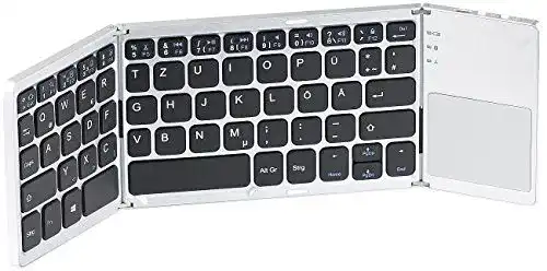 Faltbare Bluetooth-Tastatur von GeneralKeys für mobile Nutzung