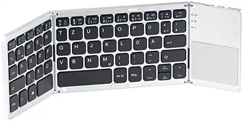 Faltbare Bluetooth-Tastatur von GeneralKeys für mobile Nutzung