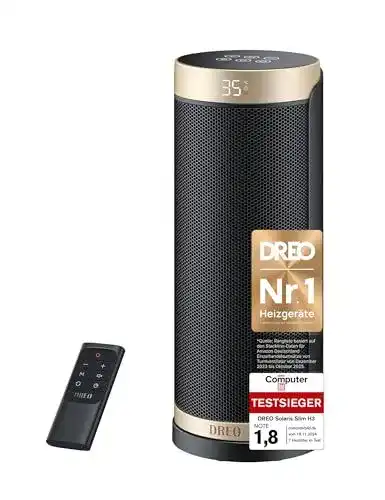 Heizlüfter mit Fernbedienung von Dreo Energiesparend und PTC Keramik