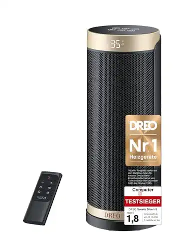 Heizlüfter mit Fernbedienung von Dreo Energiesparend und PTC Keramik