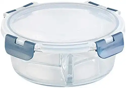 Mikrowellendose Rosenstein & Söhne – Glas-Frischhaltedose mit 3 Kammern