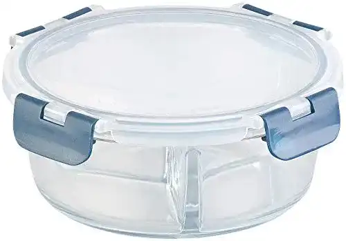Mikrowellendose Rosenstein & Söhne – Glas-Frischhaltedose mit 3 Kammern