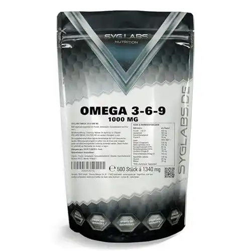 Algenöl Syglabs Nutrition Omega 3-6-9 1000mg Kapseln