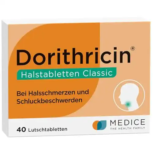 Dorithricin Halstabletten Classic gegen Halsschmerzen und Schluckbeschwerden
