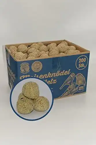 Meisenknödel Vogelglück 200 Stück ohne Netz für Vogelfütterung