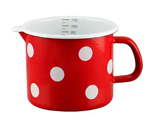 Emaille Milchtopf Münder Emaille – Schnabeltopf mit 1,1 Litern