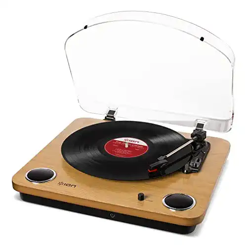 Plattenspieler ION Audio Max LP aus Holz mit Bluetooth und USB