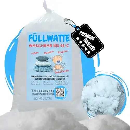 Füllwatte für Kuscheltiere und Kissen – Waschbare Polyesterfüllung