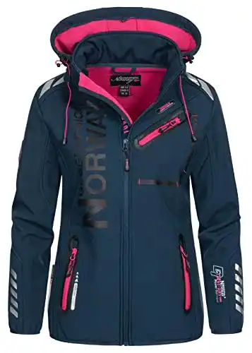 Langlaufjacke Damen Geographical Norway Softshell Freizeitjacke navy L