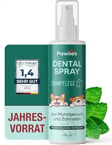 Zahnpflege für Hunde Pawlie’s Dentalspray – Zahnsteinentferner und Mundgeruch