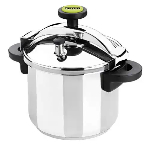 Schnellkochtopf Monix Classica in Silber, 24 cm mit 10 Litern Fassungsvermögen