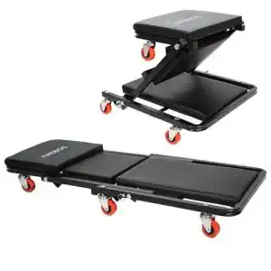 Werkstatt-Rollbrett Arebos 2-in-1 150 kg belastbar 6 Rollen mit Bremse