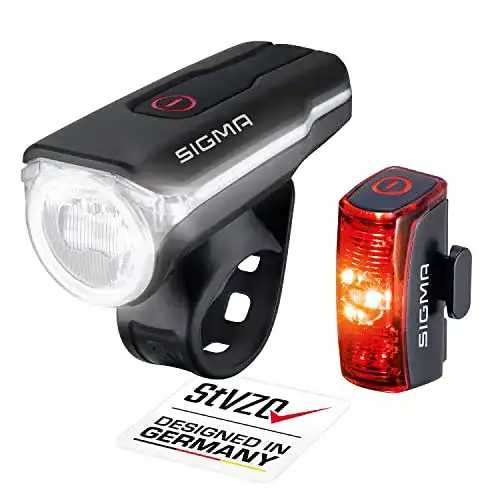 Fahrradlicht Sigma Sport LED Set Aura 60 und Infinity StVZO