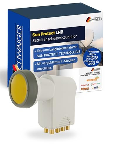 Schwaiger Octo LNB für 8 Teilnehmer mit integriertem Multischalter