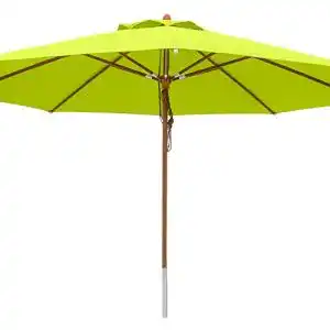 Anndora Sonnenschirm Holz Gartenschirm mit Winddach 4 m