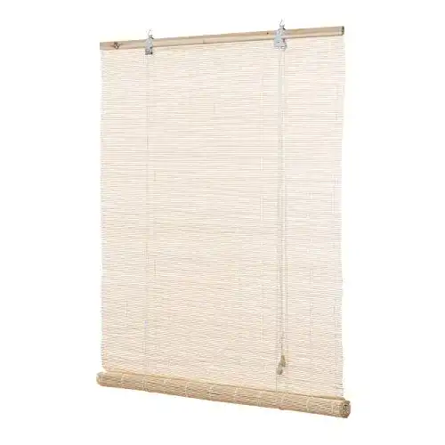 Bambusrollo Ventanara Rollo aus Bambus mit Montagematerial (Natur, 130 x 220 cm)