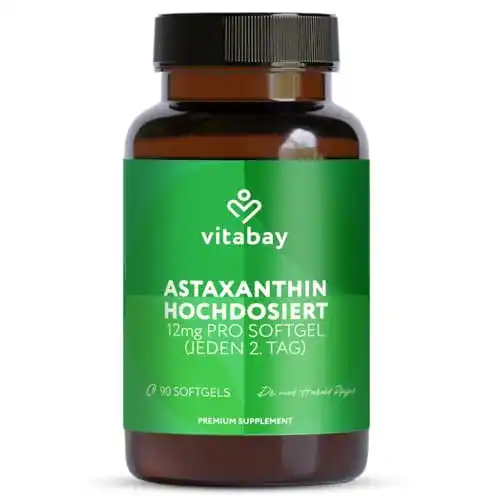 Astaxanthin Vitabay 12 mg vegan, 90 Softgel Kapseln