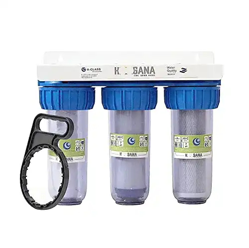Brunnenwasserfilter Hoogana A-Class 10 Zoll 3-Stufen System