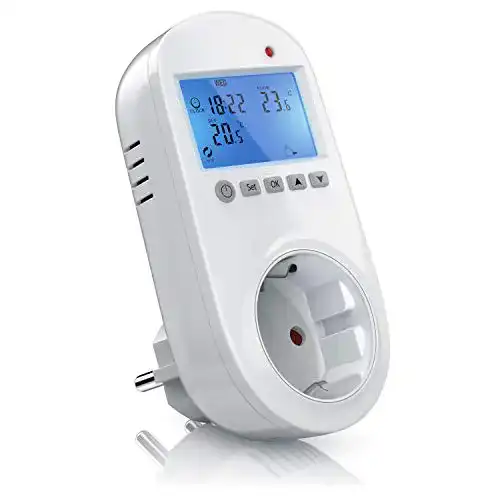 Thermostat Steckdose Bearware – Digitales Steckdosen-Thermostat mit LCD-Display