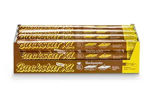 Backpapier Backstar Bogen XL, 12 Rollen mit 15 Bögen pro Rolle