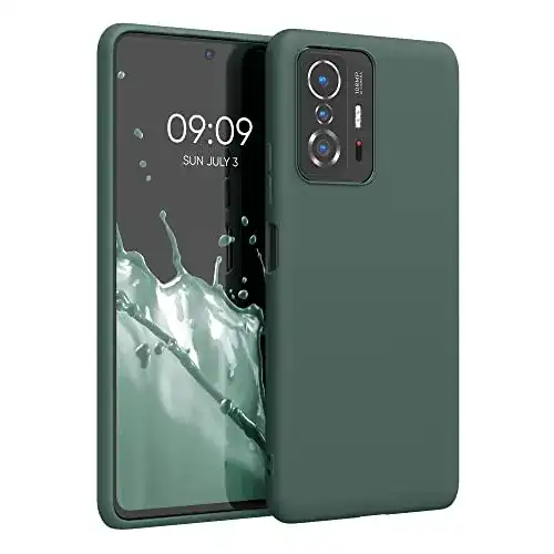 Kwmobile Hülle kompatibel mit Xiaomi 11T und 11T Pro – Moosgrün