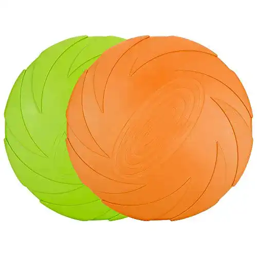 Hundefrisbee Vivifying 2er-Set für kleine Hunde, 15 cm