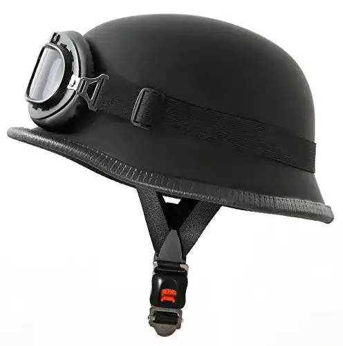 Halbschalenhelm ATO WH1 Motorradhelm im Wehrmacht-Stil