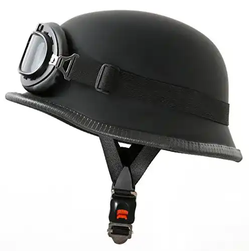 Halbschalenhelm ATO WH1 Motorradhelm im Wehrmacht-Stil