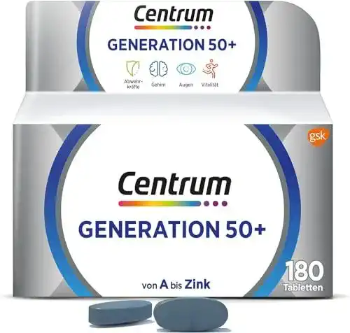 Centrum Vitamine Generation 50+, 180 Stück – Nahrungsergänzung für Senioren