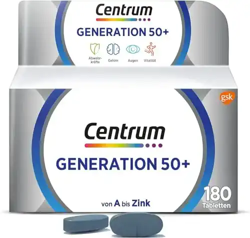 Centrum Vitamine Generation 50+, 180 Stück – Nahrungsergänzung für Senioren