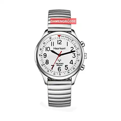 Sprechende Armbanduhr Hearkent für Damen mit DCF Zeitsignal