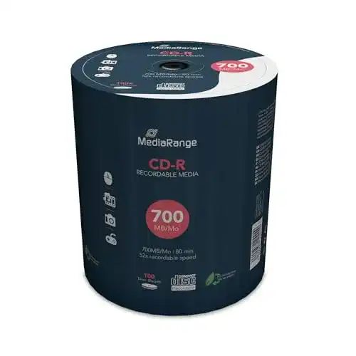 CD-R MediaRange 700MB 80 Minuten 52-fache Schreibgeschwindigkeit