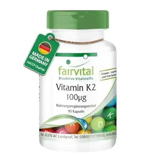 Vitamin K2 Fairvital MK-7 100µg – Hochdosierte Nahrungsergänzung