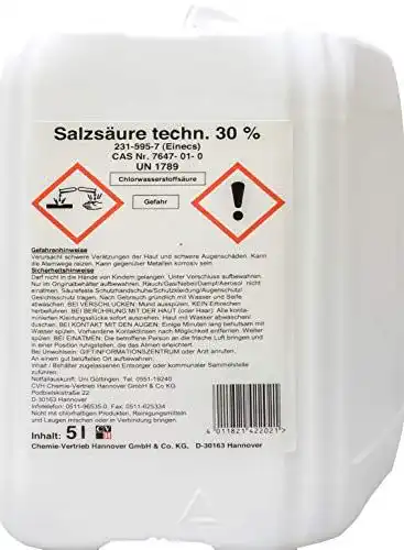 Salzsäure Enlik technische Lösung 30% 5 Liter