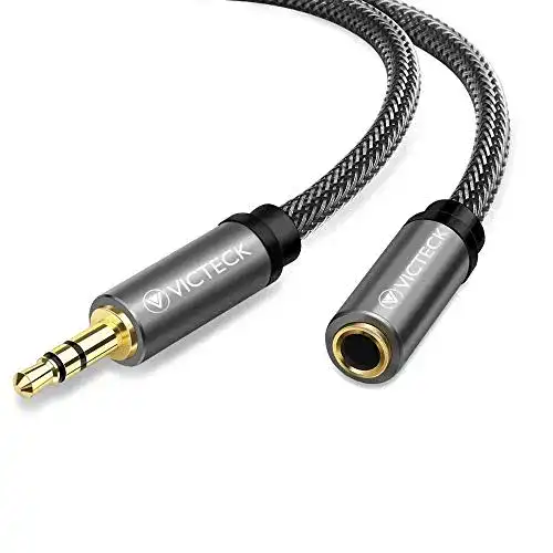 Kopfhörer Verlängerungskabel Victeck 5m Klinke 3.5mm Audio