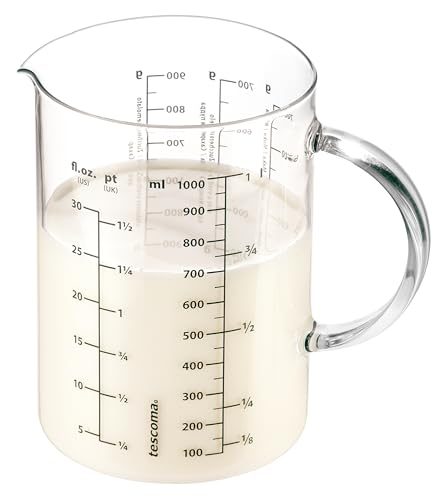 Tescoma Messbecher Delicia 1000ml aus hitzebeständigem Glas