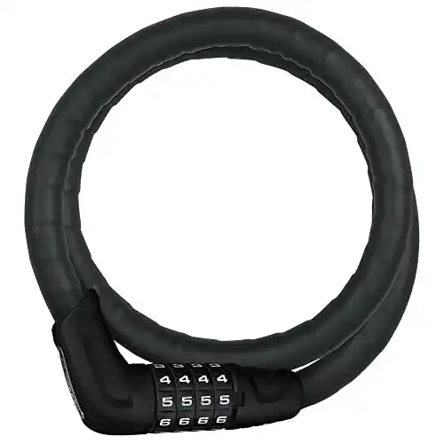 Fahrrad Zahlenschloss ABUS 86173 Steel-O-Flex in Schwarz, 85 cm