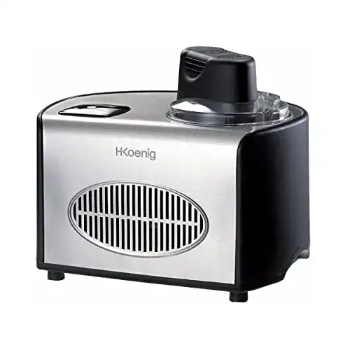 Eismaschine mit Kompressor H.Koenig HF250 für die Eiszubereitung