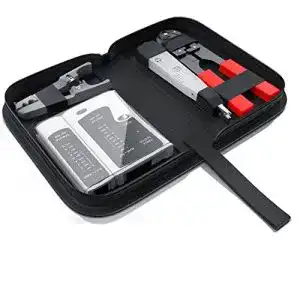 CSL Netzwerk Kabeltester für RJ45 und RJ11 Kabel mit vielseitigem Zubehör