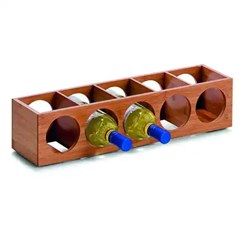 Weinregal Zeller 13565 aus Bambus, stapelbar und wandmontierbar