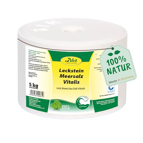 Salzleckstein Cdvet Meersalz Vitalis 5 kg für Tiere