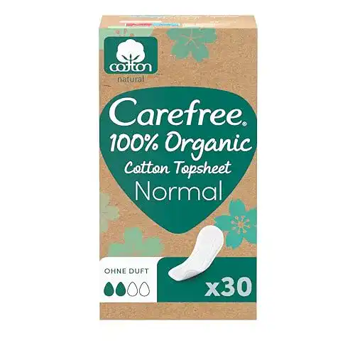 Carefree Slipeinlagen Organic Normal ohne Duft 30 Stück