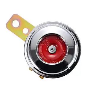 Motorrad-Hupe Goofit Disc – 12 Volt mit gebürstetem Chrom für Universal-Motorräder